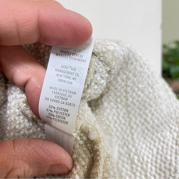 NWOT Offline by Aerie snowday textured cream color jogger M - Picture 12 of 13